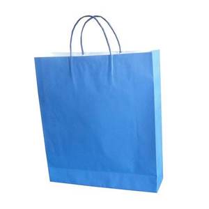 Sacs d'emballage en papier kraft de couleur personnalisée de haute qualité avec poignées impression offset pour les cadeaux au détail - Product Image 1