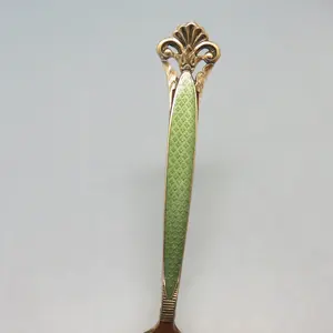 ชุดช้อนทองเหลืองสำหรับงานแต่งงานสีทองพร้อมงานเคลือบเหมาะสำหรับรับประทานอาหารสุดหรูและโอกาสพิเศษ - Product Image 2