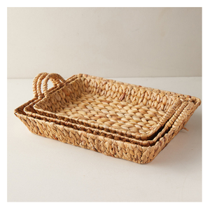 เวียดนามหัตถกรรมที่ขายดีที่สุดน้ำผักตบชวาถาดตะกร้าหัตถกรรมตะกร้าถาดสำหรับการส่งออก - Product Image 5