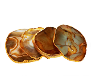 Best Quality Hot Sale Natural Brown Agate <b>Coasters</b> Stone <b>Coasters</b> Quartz <b>Coasters</b> Wholesale Best Gift - Product Image 3