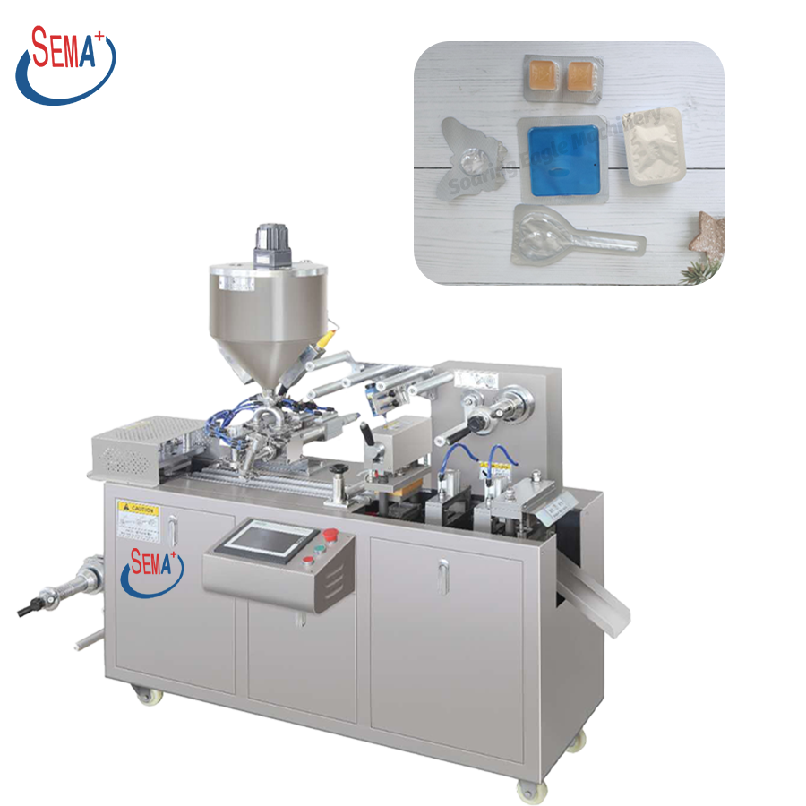Automatic perfume/butter/jam/chocolate/honey liquid blister packaging machine