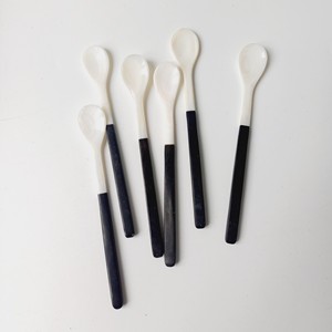 Dài trắng môi mẹ của Ngọc Trai muỗng, trứng cá muối muỗng sừng xử lý vỏ sò Flatware dao kéo thiết lập sang trọng cho bữa ăn ưa thích - Product Image 1
