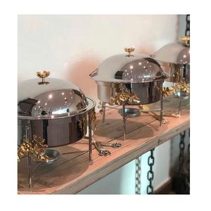 Recipiente para Calentar Alimentos de Acero Inoxidable de Diseño con Tapa, Color y Logotipo Personalizados para Servir en Bodas y Fiestas, Venta al por Mayor - Product Image 1