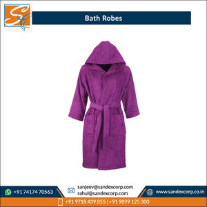 OEM Supply 100% Cotton Adult Bathrobes Quick Dry Customized Printing Luxury Style for Hotels Wholesale in India - Product Image 3