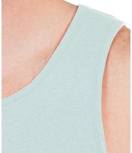 Camiseta sin mangas de LICRA de algodón Premium para hombre, camiseta informal de Color sólido sin mangas, Camiseta deportiva de verano para gimnasio, banda elástica de talla grande transpirable - Product Image 3