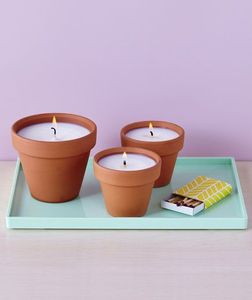 Terre cuite Bougie tasses - Product Image 2