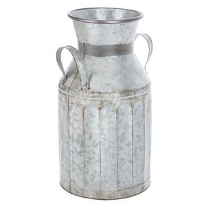 Manufacturer & Exporter of Galvanized Milk Container Classic Indian Stylish Planter Best Selling Handmade <b>Vintage</b> Flower <b>Vase</b> - Product Image 1