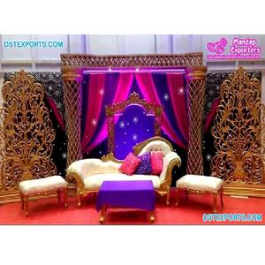 Modern Style Stage Setup for Muslim <b>Mehndi</b> & Sangeet Functions for Heena Party Celebration & Stage <b>Decorations</b> - Product Image 1
