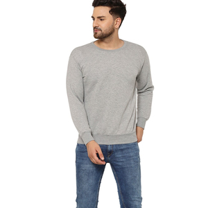 High Quality Polyester/Cotton/Fleece Men's Winter Sweatshirts Comfortable Solid Pattern Puff Printed Logo <b>Washed</b> OEM Supply - Product Image 1