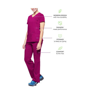 Uniformes de manga larga personalizados para mujeres, uniformes de enfermería, chaqueta médica, uniforme de Hospital - Product Image 2