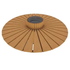 Pot de plantes de fleurs et de jardin, vente en gros, bon marché, banc d'extérieur, Patio, grande taille, ensemble d'extérieur moderne en acier et bois - Product Image 1