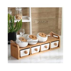 Juego de tarros de especias de mármol para cocina, caja de condimentos, Juego de contenedores de condimentos con cucharas a precios razonables - Product Image 3