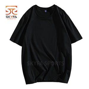 custom logo quick dry round-neck men sports training tight gym t shirt - Product Image 1