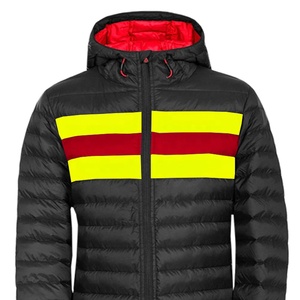 Venta al por mayor de marca privada de calidad superior de los hombres de gran tamaño de talla grande personalizado Colorblock Puffer chaqueta transpirable - Product Image 4