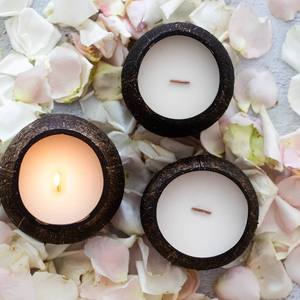 Wholesale Natural <b>COCONUT</b> SHELL <b>CANDLE</b> <b>Coconut</b> Bowl for <b>Candle</b>, Direct Supply From Vietnam - Product Image 3