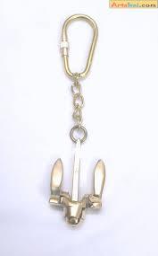 <b>Personalized</b> pure brass <b>keychain</b> indifferent design in low price - Product Image 2