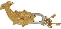 Cadenas en laiton Asterisk au design traditionnel poisson, pour usage décoratif (Modèle AS-0256)