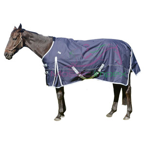 Alta calidad al por mayor personalizado Combo Fly Sheet verano Turnout Cooler caballo alfombra impermeable con relleno de algodón para caballos - Product Image 6