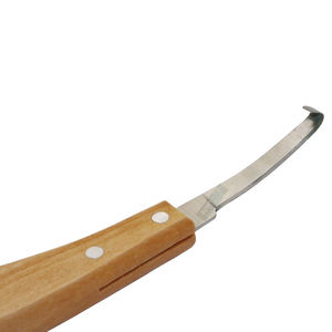 Couteau à lame en acier, boucle de couteaux en forme de cœur avec grande manche en bois, couteaux de cheval, Instruments de infirmières - Product Image 1