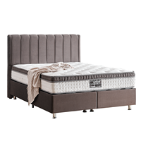 Matelas Contemporain en Mousse à Mémoire de Forme Rafraîchissante, Anti-Bactérien, avec Housse Amovible, Emballé Sous Vide, pour Chambre à Coucher, Maison, Hôpital, Hôtel