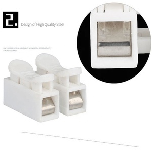 CH2 нажимной клеммный блок для светодиодного освещения белый <span class=keywords><strong>2</strong></span>-контактный <span class=keywords><strong>3</strong></span>-контактный Быстрый Кабельный соединитель - Product Image 5