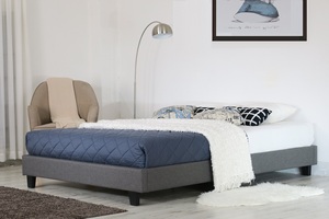 New 2026 MWF Modern Divan <b>Platform</b> <b>Bed</b> <b>Frame</b> with Synthetic Leather/Fabric and Simple Design - Product Image 3