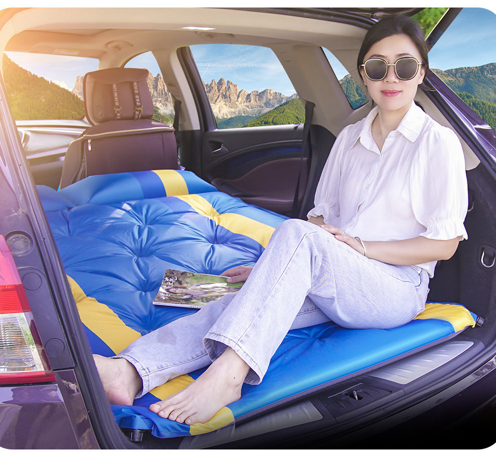 Car Camping Folding Mattress Bed - Inflatable Air Mattress, image size:990x904