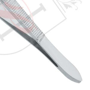 Herramientas de belleza de acero inoxidable, pinzas plateadas para cejas, Etiqueta Privada, pinzas de Punta inclinada de alta calidad - Product Image 4