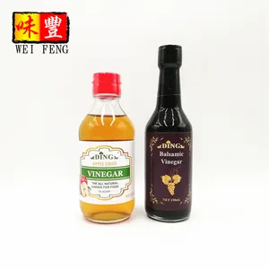 OEM कारखाने चीन में आईएफएस एचएसीसीपी बीआरसी प्राकृतिक एप्पल साइडर सिरका 200ml फल Vinegars