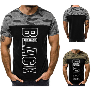 Summer Fashion Men's T Shirt Casual <b>Patchwork</b> Short Sleeve T Shirt Mens Clothing Trend Casual Slim Fit Hip-Hop <b>Top</b> Tees Custom - Product Image 6