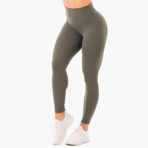 Mallas de entrenamiento de Yoga de cintura alta para mujer, corsé personalizado de invierno sin costuras, licra, deporte, Fitness, gimnasio, elementos esenciales, patrón sólido para niñas - Product Image 5