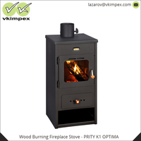 Mükemmel Performans ve Isıtma Kapasitesi Modern Ayaklı Çelik Odun Yakmalı Şömine Soba 390x390x760 mm 8KW