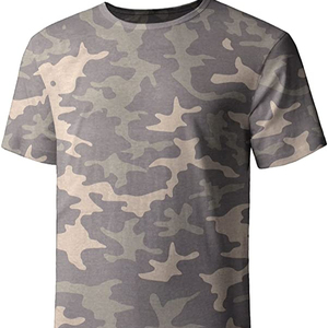 Camiseta informal para hombre, ropa de calle de alta calidad, venta al por mayor, a la moda, bordada, 100% de algodón, Camiseta larga - Product Image 1