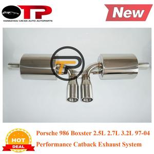 Tubo di scarico OTP pz Boxster <span class=keywords><strong>986</strong></span> 2.5L 2.7L 3.2L 97-04 scarico CATBACK in acciaio inox - Product Image 4