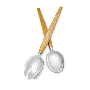 High Quality Stainless Steel Salad Serving Set Serving Utensils for Wedding <b>Flatware</b> New Gold Plated Salad Server for Serving - Product Image 1
