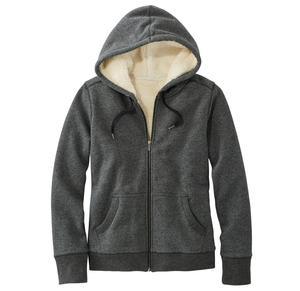 Sudadera con capucha de invierno para hombre, forrada con sherpa, 100% algodón, cálida, transpirable, talla grande, con cremallera completa - Product Image 1