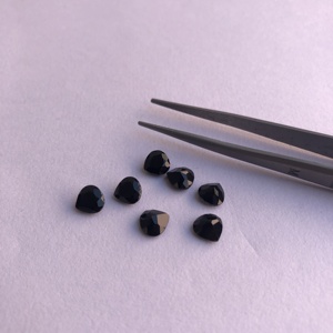 5mm Natural <b>Black</b> Onyx Stone Faceted <b>Heart</b> Cut Wholesale Loose Gemstone Supplier Shop Online at Factory Price Manufacturer Sale - Product Image 1