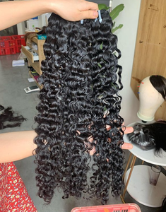 Cabello humano vietnamita rizado con cutícula alineada, tejido a máquina de doble y simple trama - Product Image 3