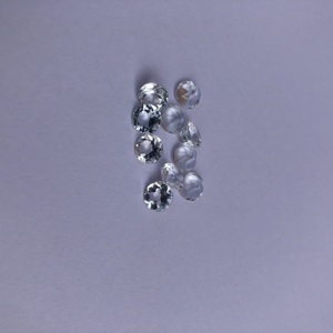 หินบุษราคัมสีขาวธรรมชาติ6มม. อัญมณีกึ่งมีค่ากลมหลวม - Product Image 2