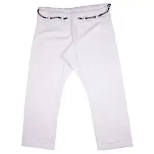 Белые тяжелые штаны bjj для боевых искусств, сделанные на заказ штаны jiu jitsu с высококачественной тканью Rip stop, сделано в Пакистане