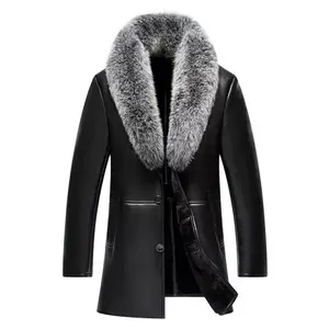 New Arrival Men's High Quality Fashion Fur Leather Jacket For Men 2021