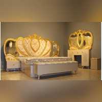 Juego de Muebles de Dormitorio PARADISE WHITE, Muebles de Lujo de Alta Calidad, Estilo Europeo Moderno, Madera Aglomerada para Casas, Villas y Centros Comerciales