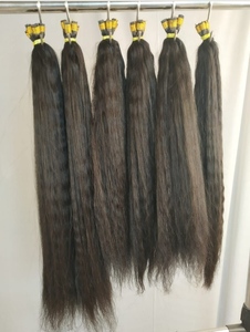 100% Virgin Hair Kinky Straight Tips Hair Extensions Double Drawn <b>Micro</b> Links Free Sample Customised the Tyagi 100g - Product Image 4