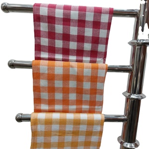 Serviettes de cuisine et torchons à carreaux en coton 100% antimicrobien à séchage rapide pour la maison et l'hôtellerie, couleurs et logos personnalisés - Product Image 3