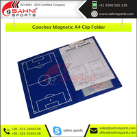 Carpeta de clip A4 de alta calidad con contadores y marcadores, accesorios de fútbol al por mayor para entrenadores para fútbol