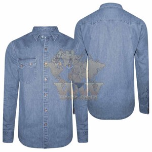 เสื้อเชิ้ตผู้ชายแขนยาวสำหรับงานทางการ สีน้ำเงินเข้ม กระดุมทรงแตร ปกคอพับ ผ้าโพลีเอสเตอร์/คอตตอน ระบายอากาศได้ดี ป้องกันรอยยับ - Product Image 5