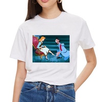 Camiseta personalizada con cuello redondo para mujer, 95% algodón, 5% Elastano, venta al por mayor, precio bajo