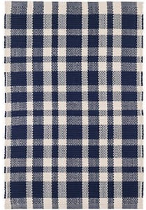 Geometric Checkered Cotton Hand-Woven Rug Welcome Mat Door Mat Modern Washable Reversible PET Friendly - Product Image 5