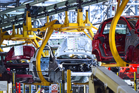 Support de carrosserie de véhicule aérien pour ligne de transfert de carrosserie pour ligne d'assemblage finale d'automobile