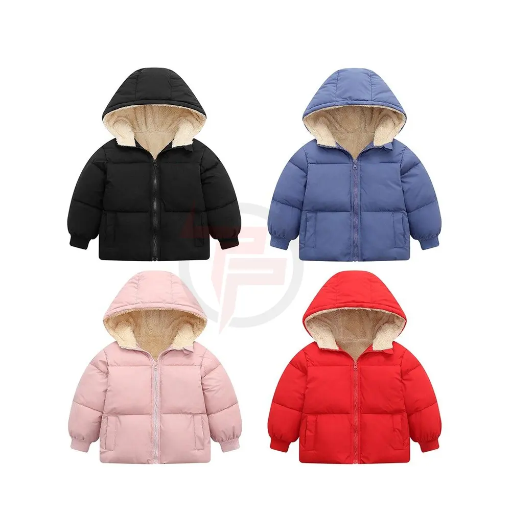 Small Winter Multicolor Hooded Coats For Boys And Girls Wholesale Kids Clothing Kids Puffer Jackets For Winter Fashion Kids
